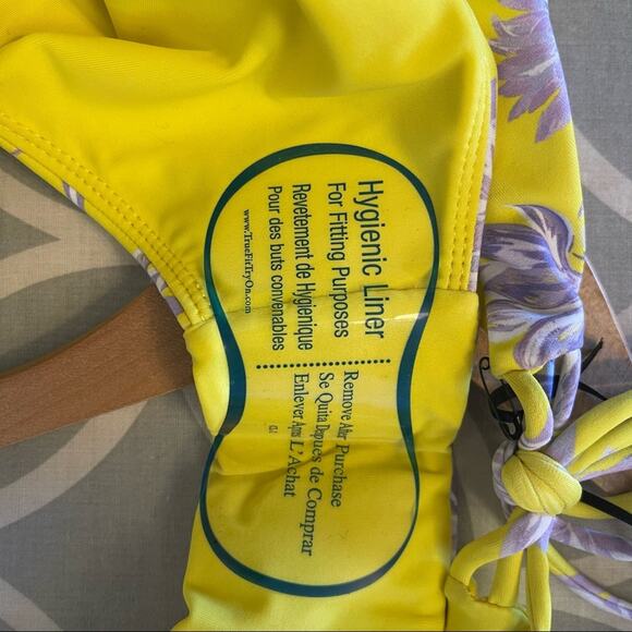 House of Harlow 1960 Nora Side Tie Bikini Swimsuit Bottom in Summer Lily XL NWT - Picture 10 of 11